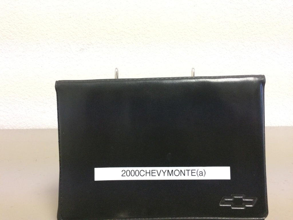 2000 Chevrolet Chevy Monte Carlo Genuine OEM Owner's Manual Set w/Case