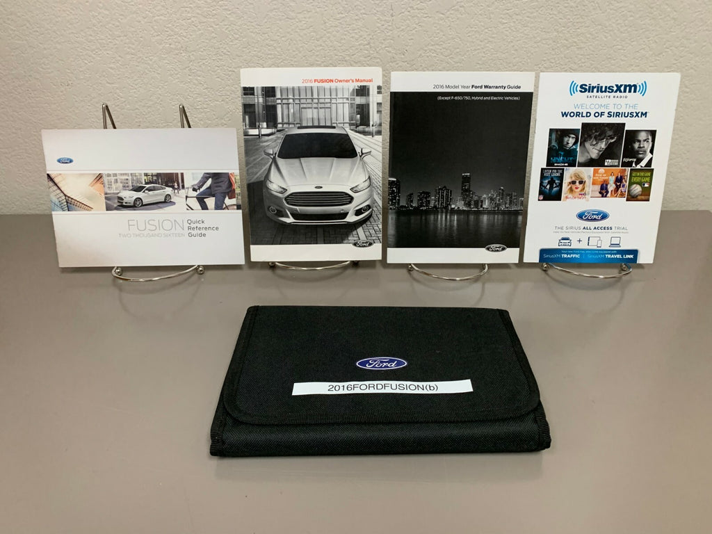 2016 Ford Fusion Genuine OEM Owner's Manual Set with Ford Case--Free Shipping!!!