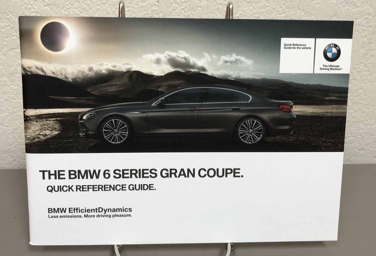 2014 BMW 6 Series Gran Coupe Genuine OEM Owner's Manual Set w/ iDrive and Case