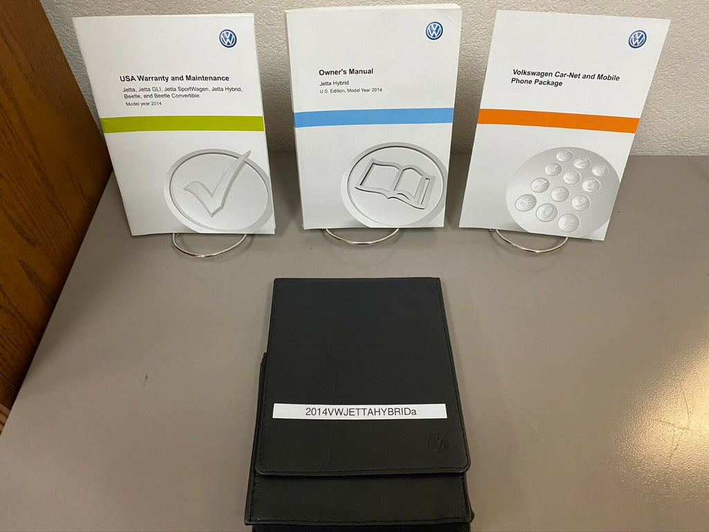 2014 Volkswagen VW Jetta Hybrid OEM Owner's Manual Set w/Case Free Shipping