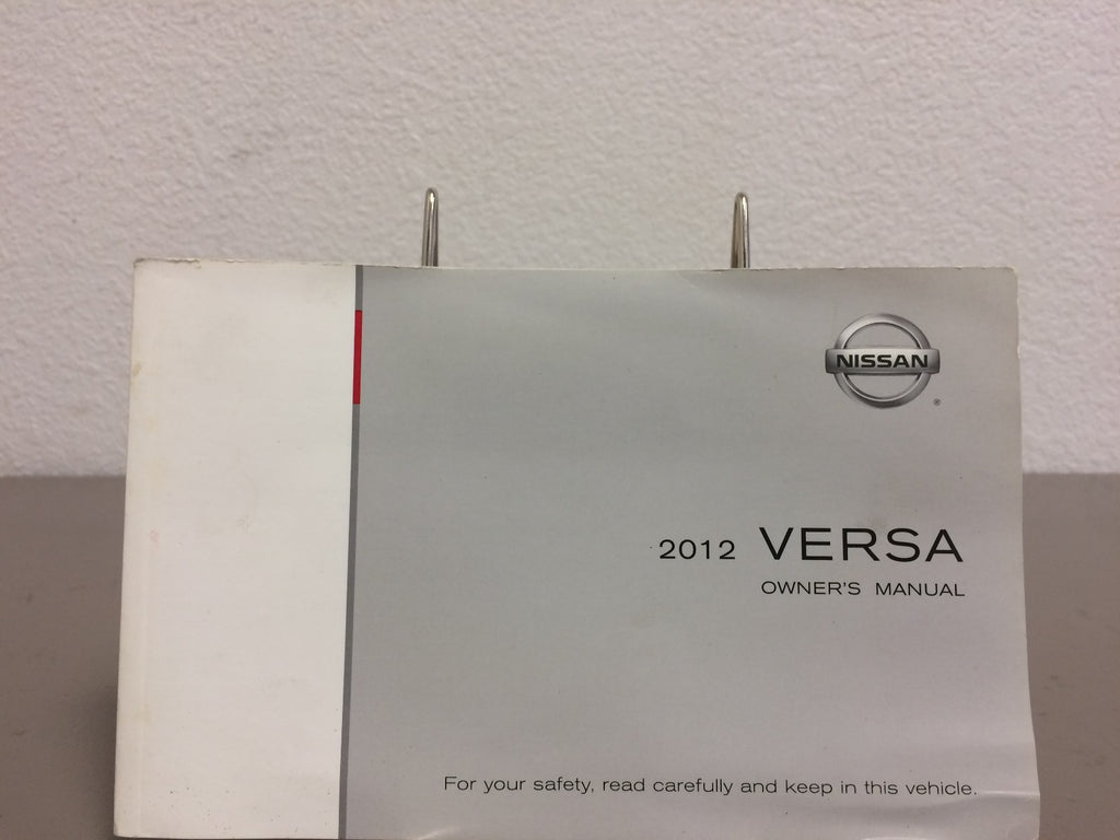 2012 Nissan Versa Genuine OEM Owner's Manual Set with Case - Free Shipping