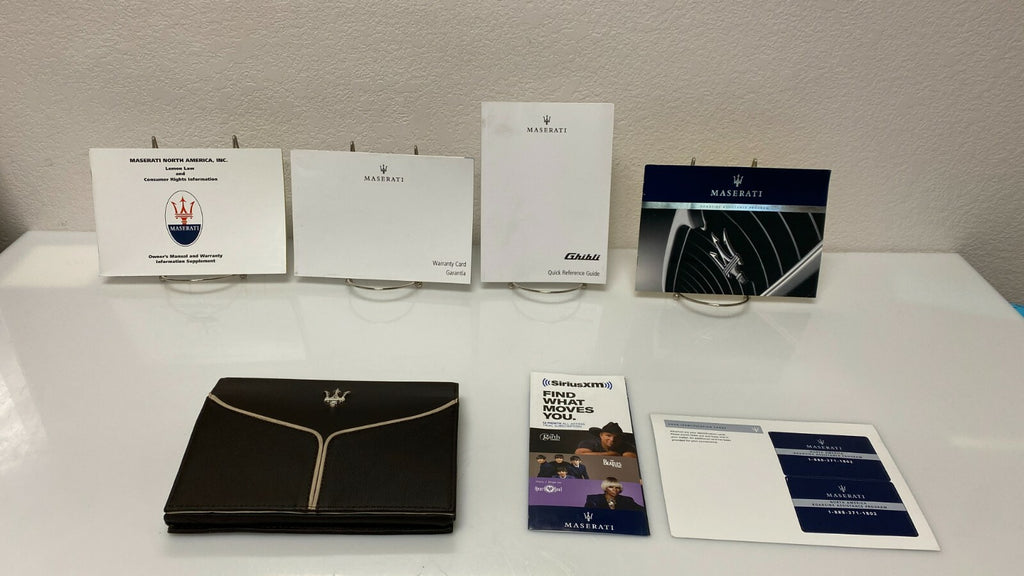 2020 Maserati Ghibli Genuine OEM Owner's Manual Quick Reference Guide w/case