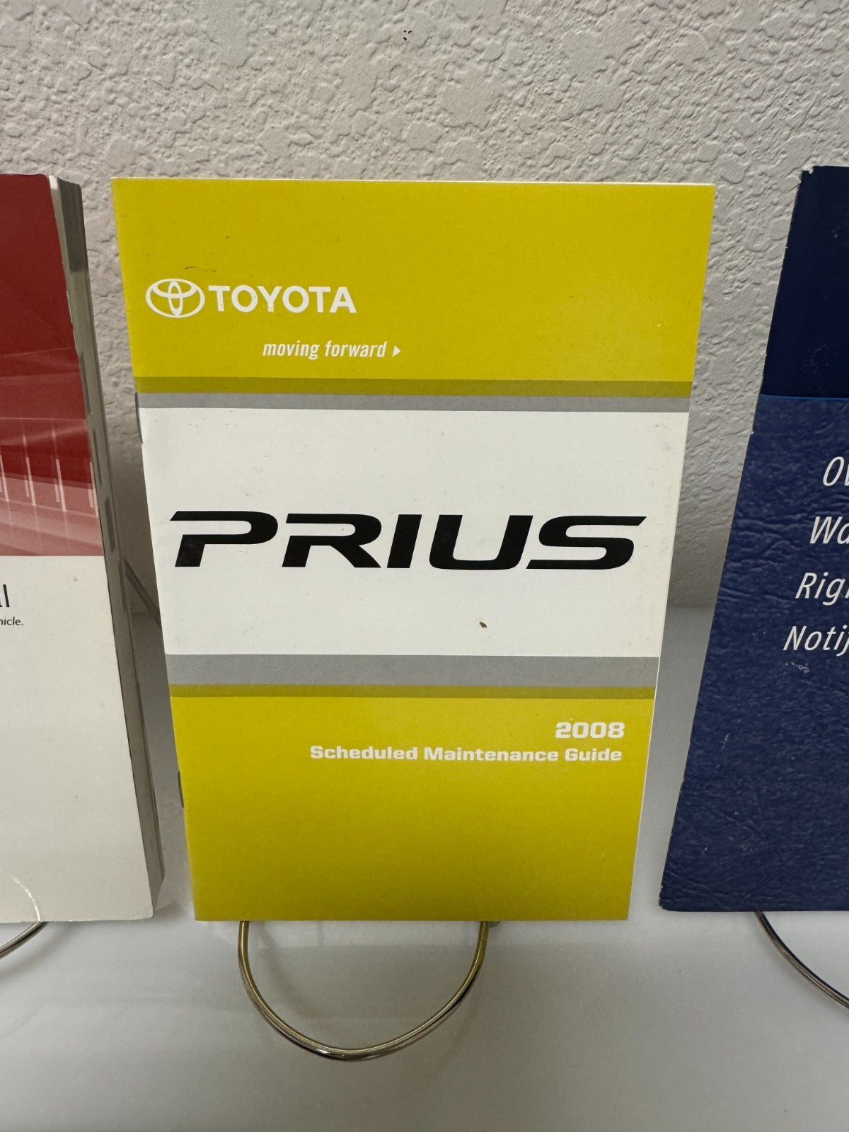 2008 Toyota Prius Genuine OEM Owner's Manual Set w/Toyota Case & Navigation