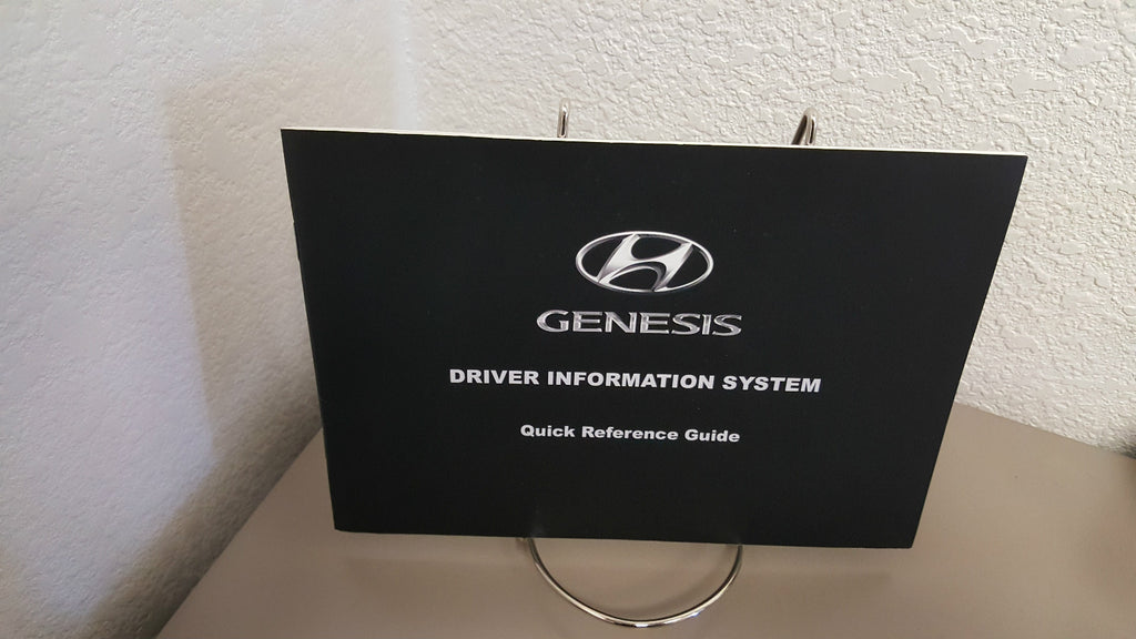 2009 Hyundai Genesis Genuine OEM Owner's Manual Set w/Leather Case-Free Shipping