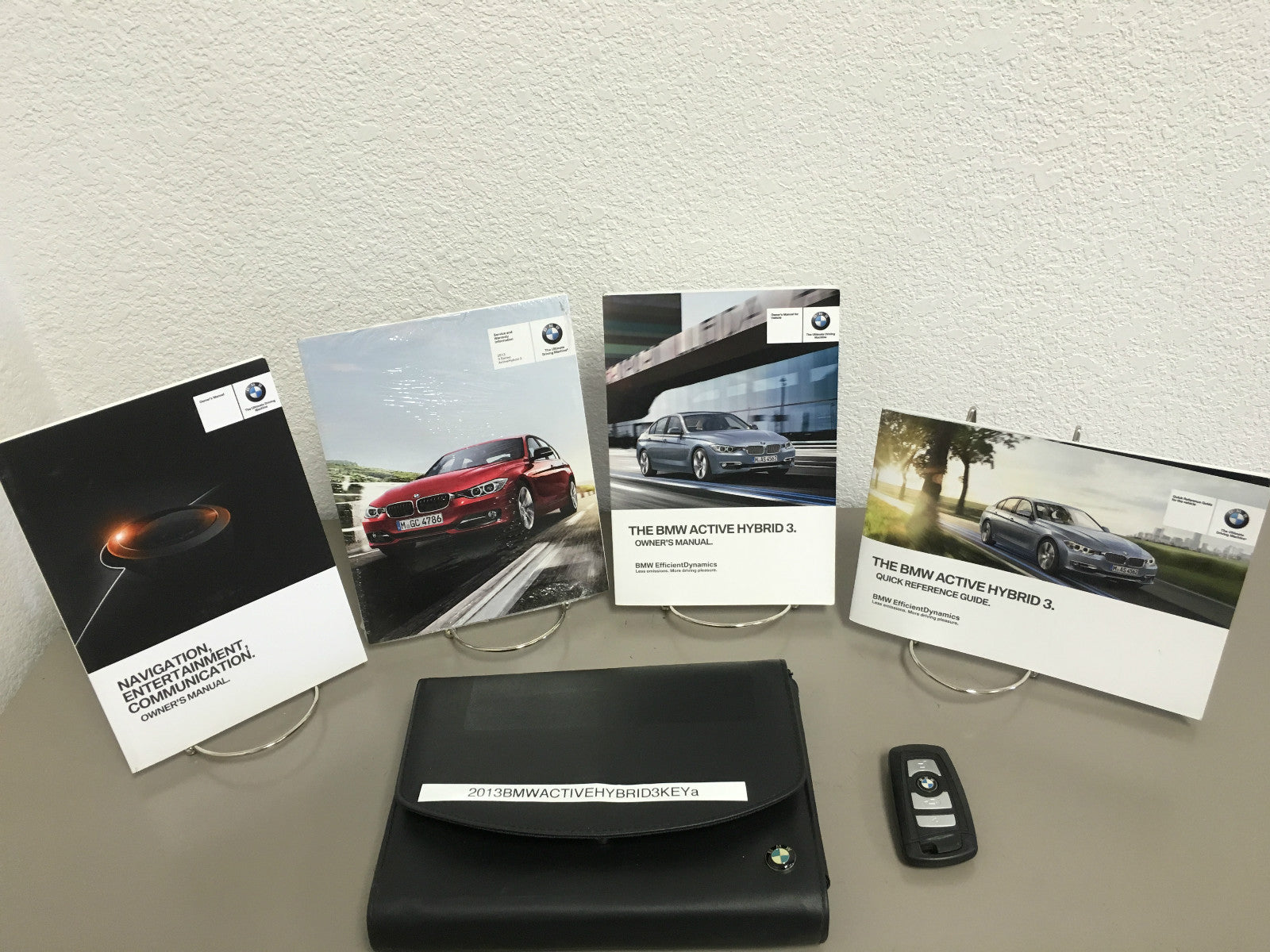 2013 BMW Active Hybrid 3 OEM Owner's Manual w/ Key FOB