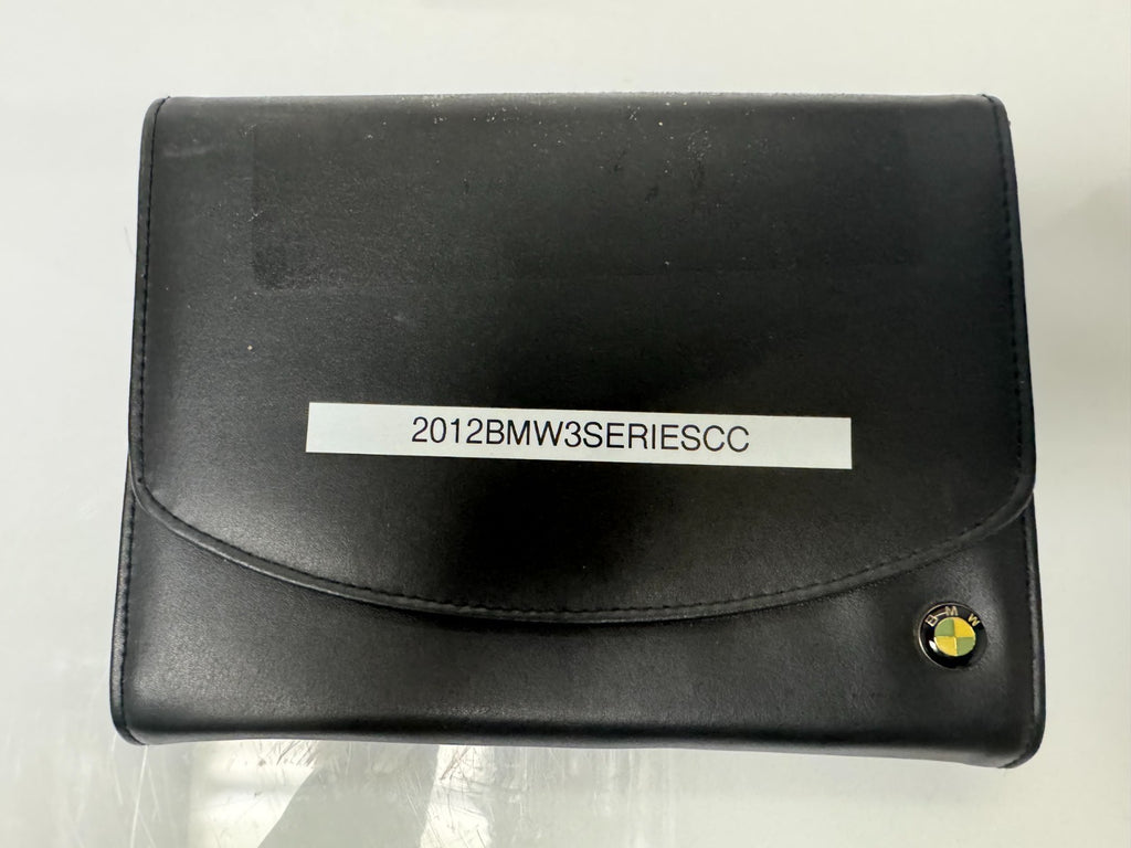 2012 BMW 3 Series Coupe/Convertible Owner's Manual w/BMW Case & iDrive/Navi