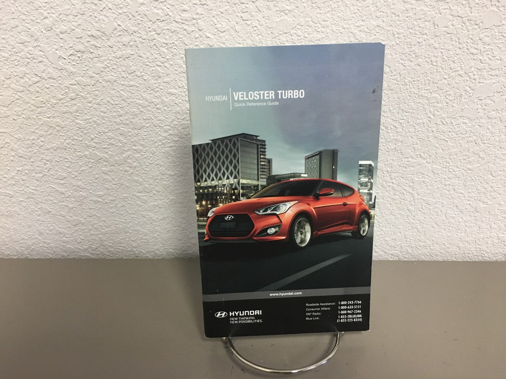 2014 Hyundai Veloster Genuine OEM Owner's Manual Set w/Hyundai Case-Free Ship!!