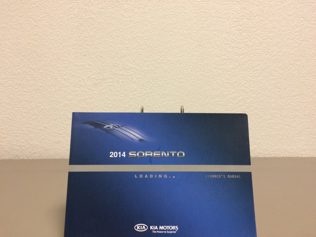 2014 Kia Sorento Genuine OEM Owner's Manual Set w/Kia Case & UVO--Free Shipping!
