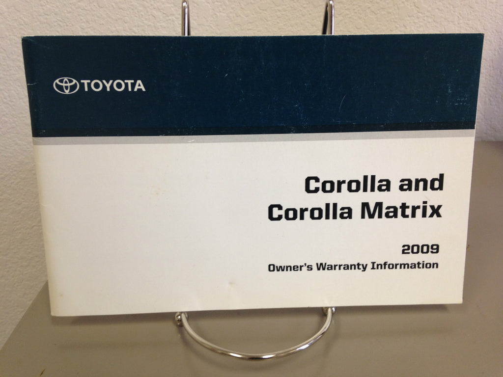 2009 Toyota Corolla OEM Owner's Manual w/ Supplements - Free Shipping