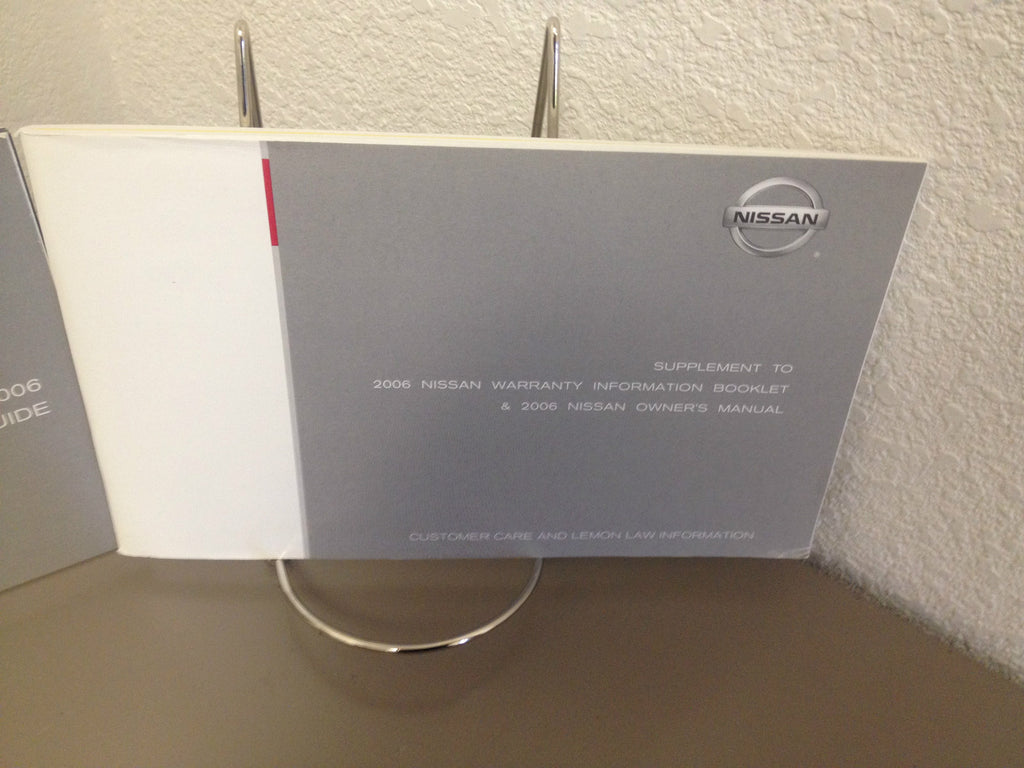 2006 Nissan Altima Genuine OEM Owner's Manual Set with Case--Fast Free Shipping