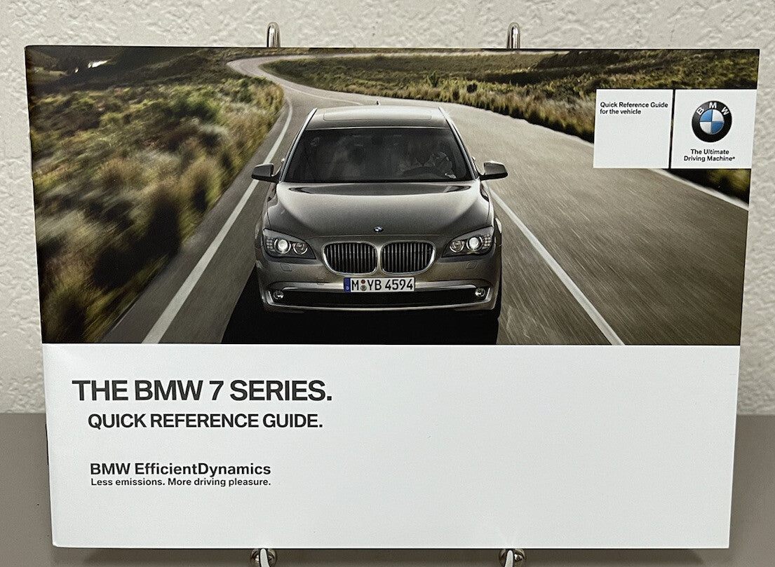 2012 BMW 7 Series 740i 740Li 750i 750Li 760Li xDrive Owner's Manual w/ Key FOB