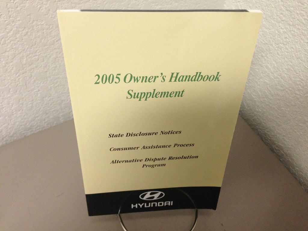 2005 Hyundai Tucson Genuine OEM Owner's Manual Set w/Case--Free Shipping!