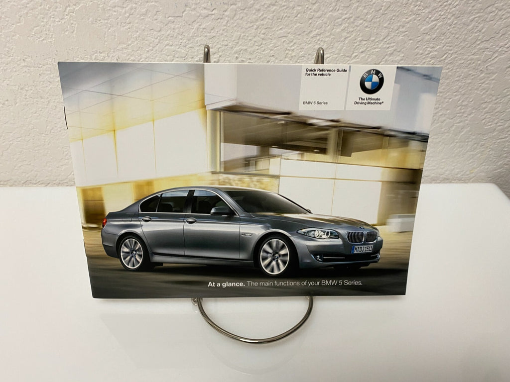 2011 BMW 5-Series 528i 535i 550i 535i xDrive 550i xDrive OEM Owner's Manual Set