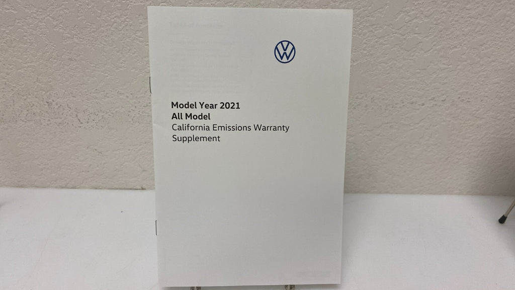 2021 Volkswagen VW Teramont Atlas Genuine OEM Owner's Manual w/Free Shipping