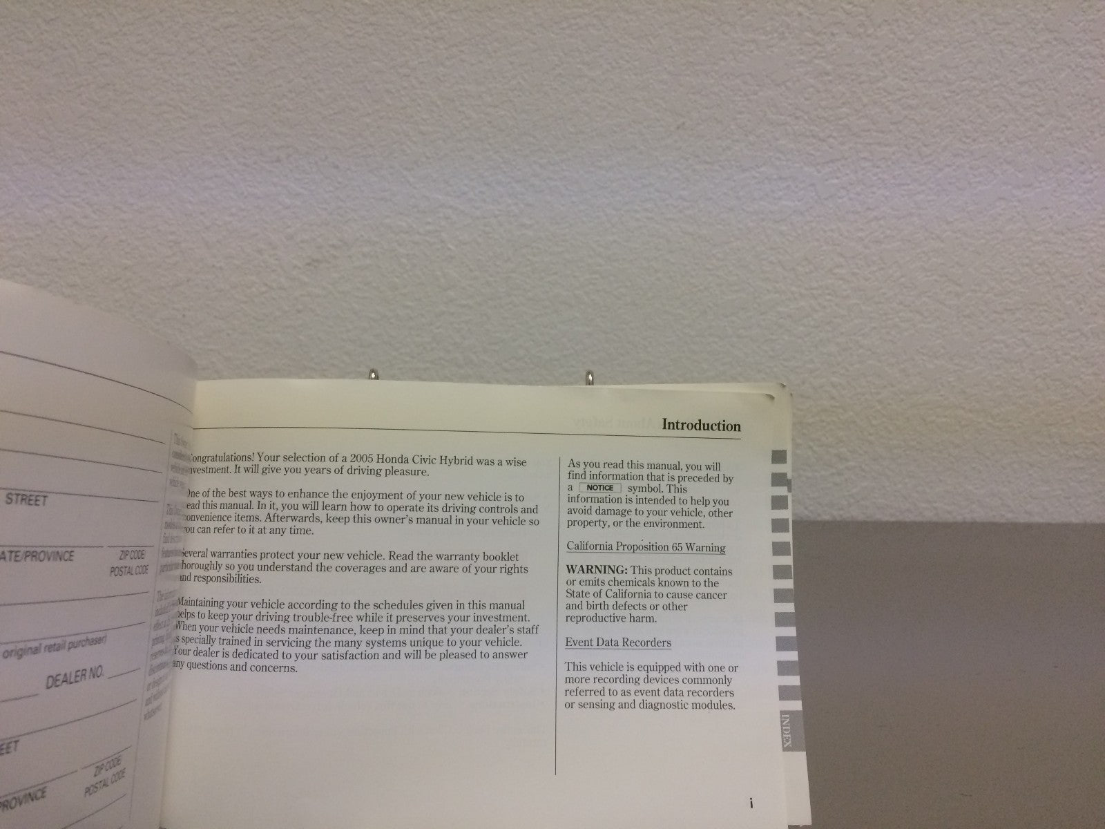 2005 Honda Civic Hybrid Genuine OEM Owner's Manual Set--Free Shipping!