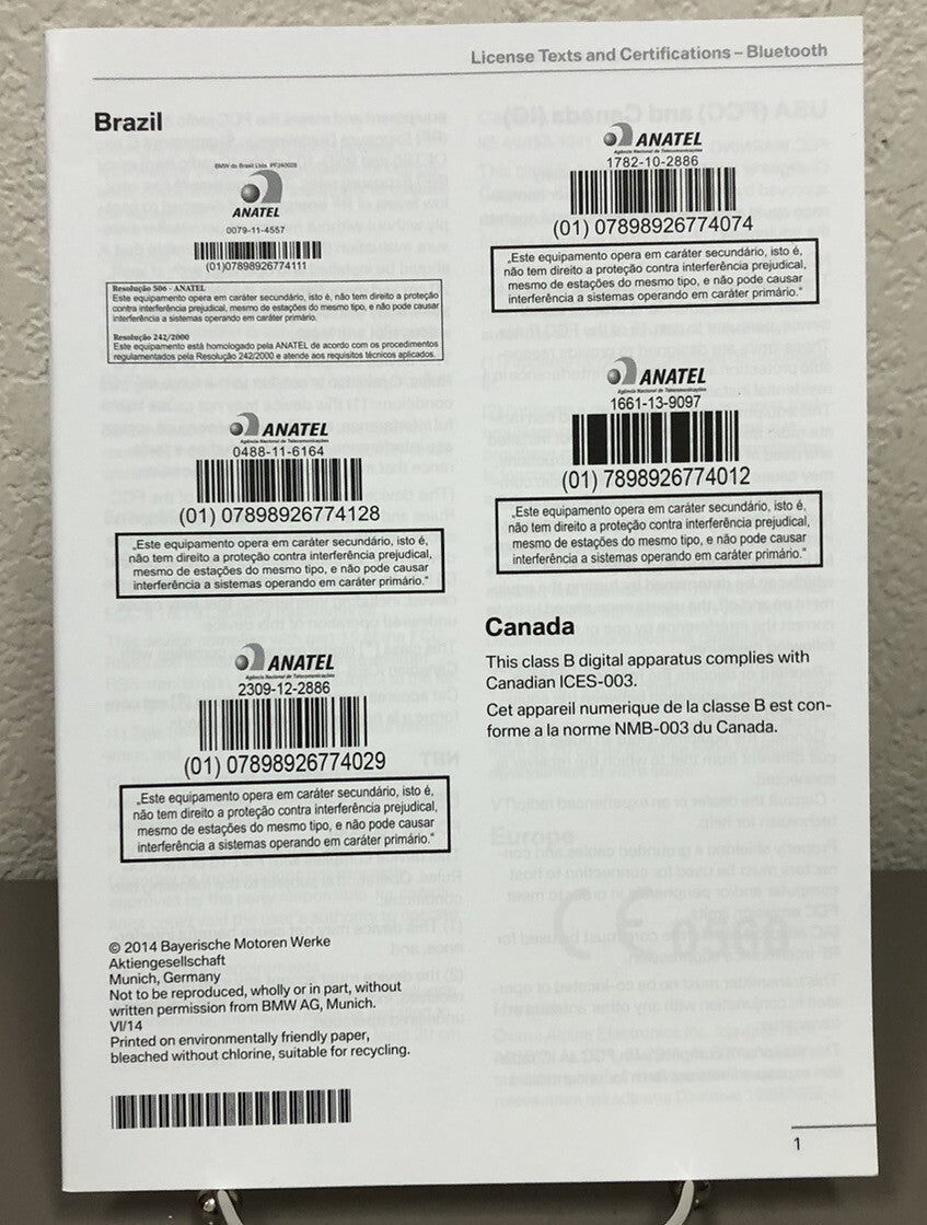 2015 BMW 4-Series Gran Coupe Owner's Manual Set for all 428i 435i xDrive Models