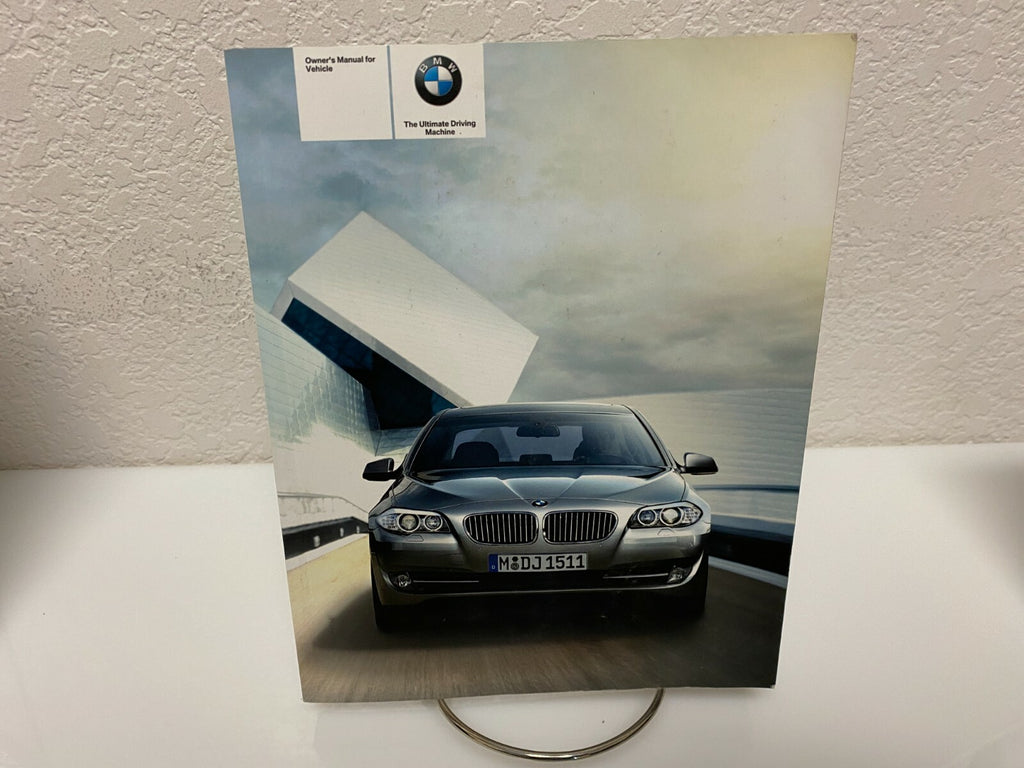 2011 BMW 5-Series 528i 535i 550i 535i xDrive 550i xDrive OEM Owner's Manual Set
