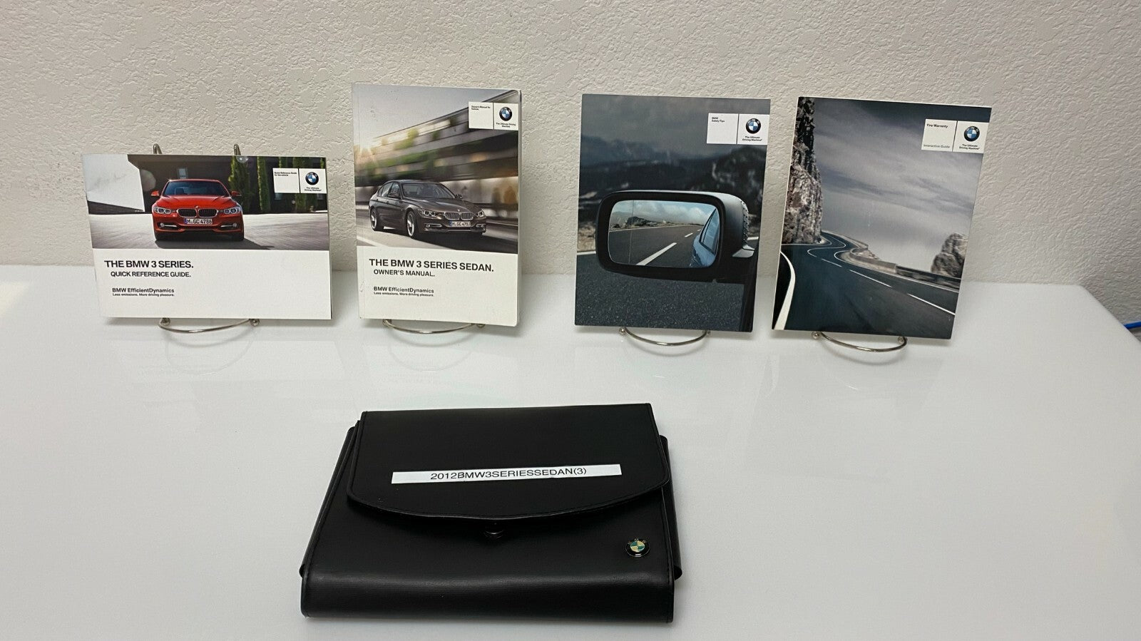 2012 BMW 3 Series Sedan 320i 328i 335i OEM Owner's Manual w/BMW Case & iDrive