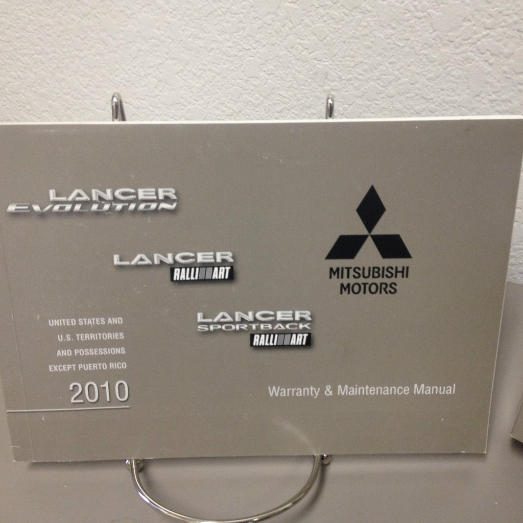 2010 Mitsubishi Lancer OEM Owners Manual--Fast Free Shipping to All 50 States