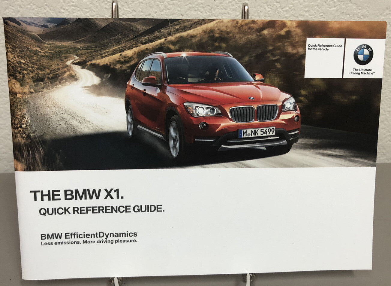 2013 BMW X1 sDrive28i xDrive28i xDrive35i OEM Owner's Manual w/iDrive Navigation