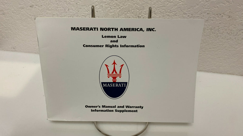 2020 Maserati Ghibli Genuine OEM Owner's Manual Quick Reference Guide w/case