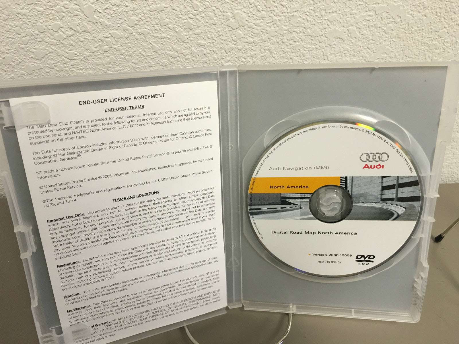 AUDI Navigation System North America DVD - Version 2008/2009