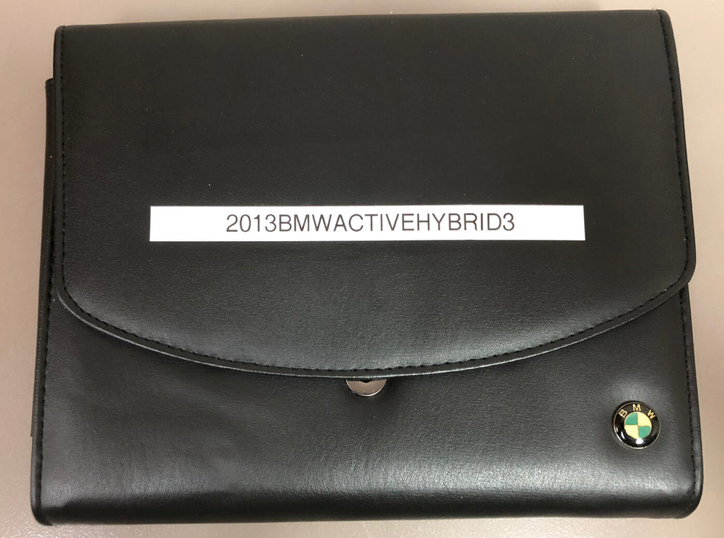 2013 BMW Active Hybrid 3 Genuine OEM Owner's Manual Set w/Case--Free Shipping!