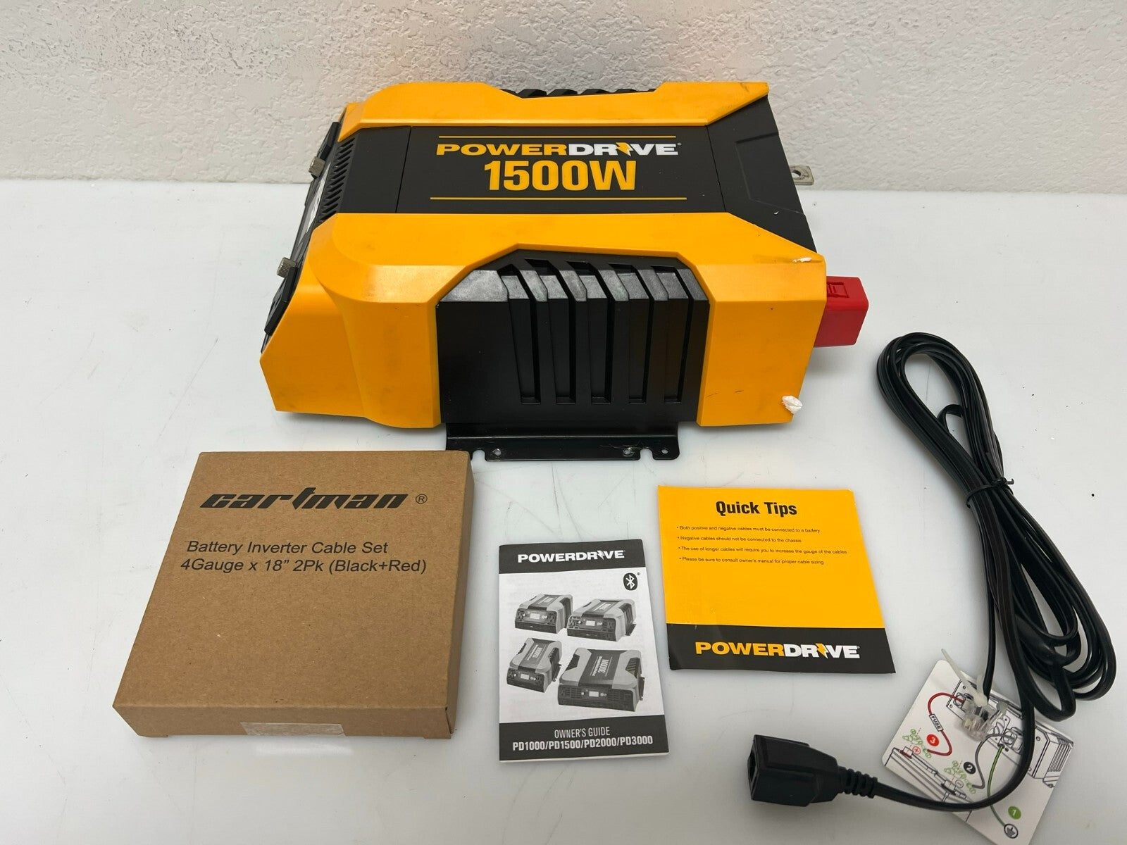 OPEN BOX -POWERDRIVE PD1500 POWER INVERTER W/FREE SHIPPING