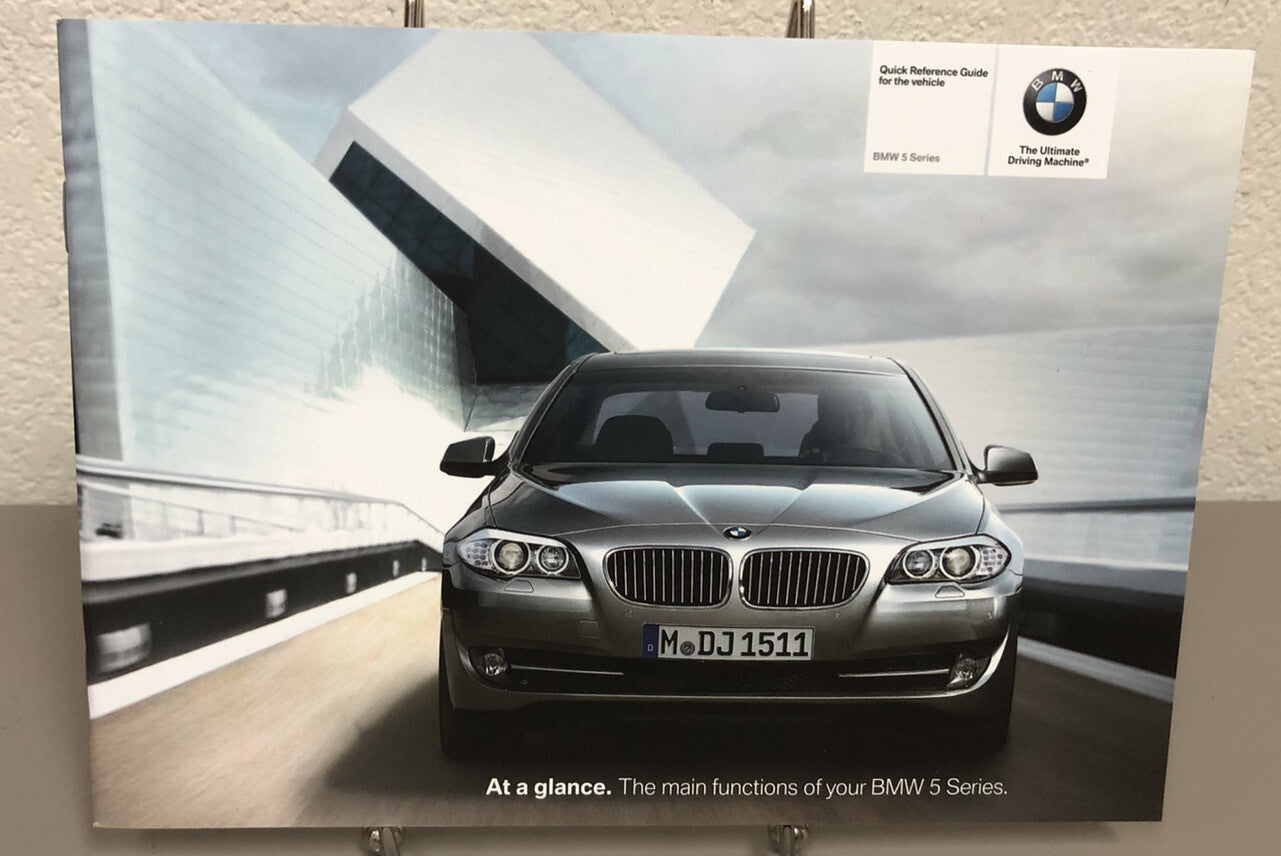 2011 BMW 5-Series 523i 528i 535i 550i xDrive OEM Integrated Owner's Manual Set