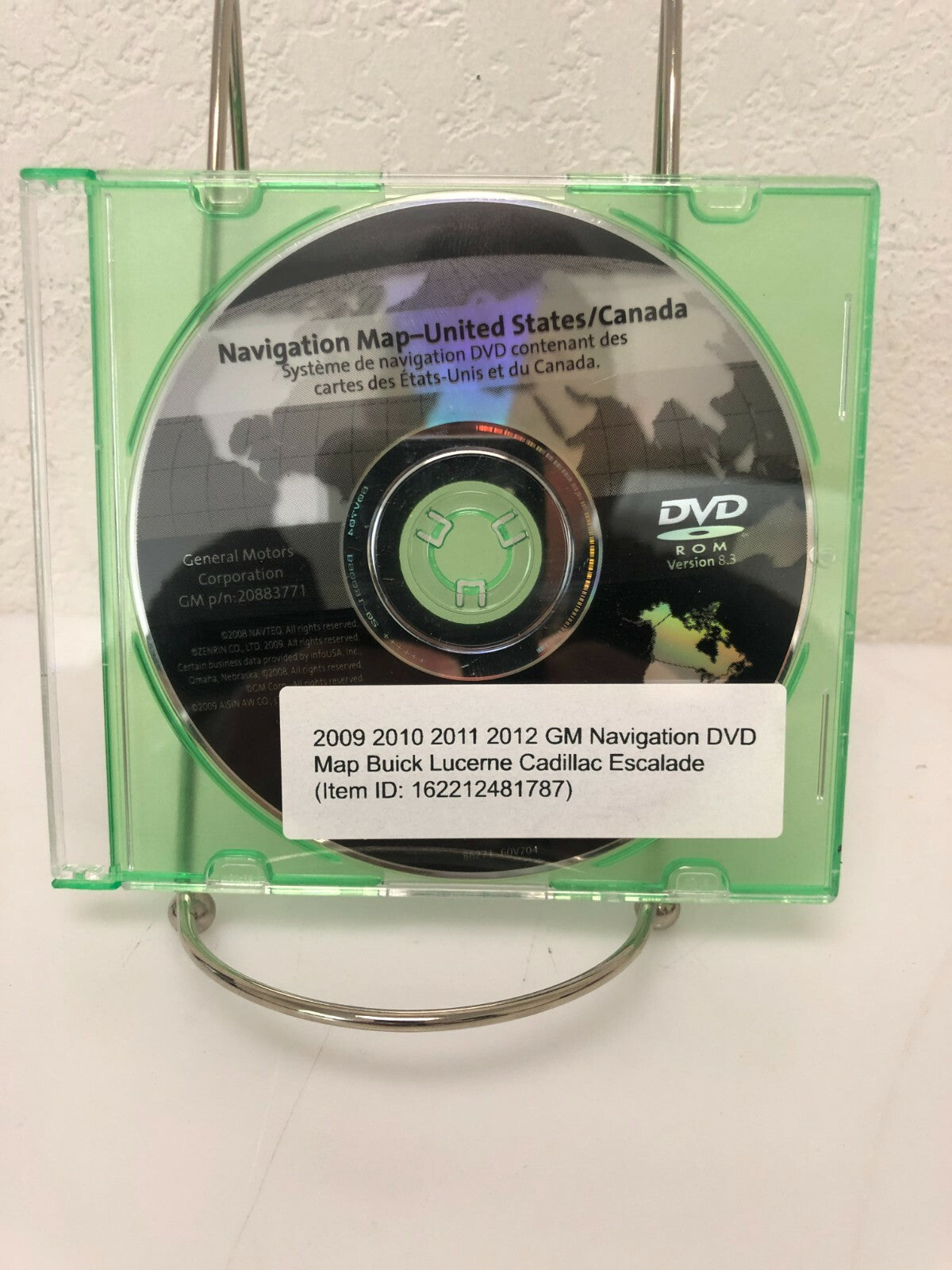 2009 2010 2011 2012 GM Navigation DVD Map Buick Lucerne  Cadillac Escalade