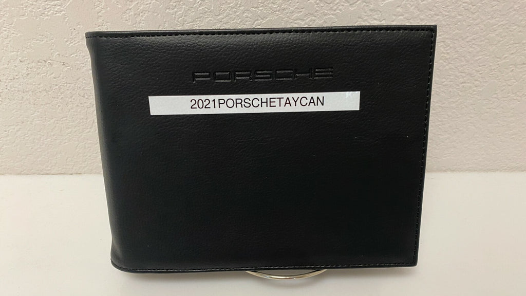 2021 Porsche Taycan Genuine OEM Owner's Manual w/Navigation and logo case