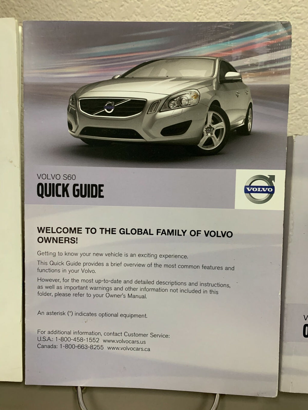 2012 Volvo S60 Genuine OEM Owner's Manual Set with Case--Free Shipping!