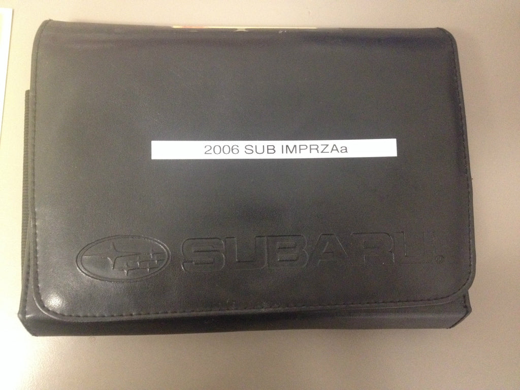 2006 Subaru Impreza OEM Owners Manual--Fast Free Shipping to All 50 States