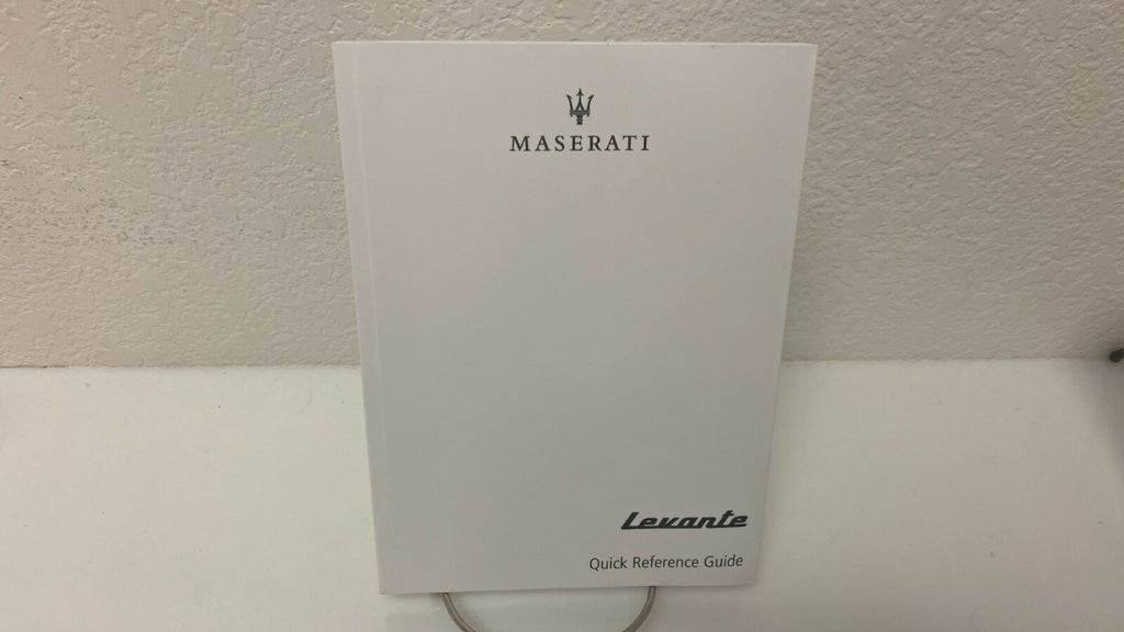 2020 Maserati Levante Genuine OEM Owner's Manual w/Logo Case and Free Shipping!!