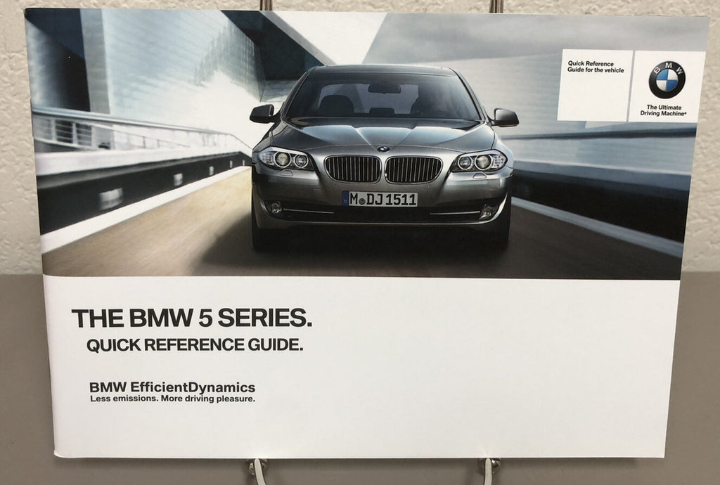 2013 BMW 5 Series Sedan 528i 535i 550i xDrive OEM Owner's Manual Set w/iDrive