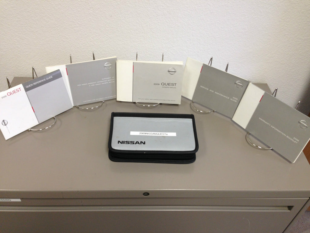 2009 Nissan Quest Genuine OEM Owner's Manual Set with Case - Free Shipping!