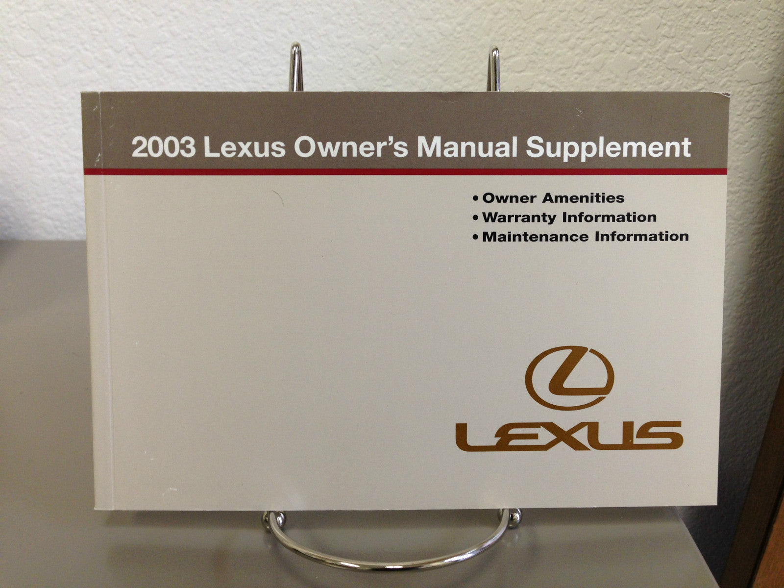 2003 Lexus ES 300 Genuine OEM Owner's Manual Set w/Navigation Manual & Case