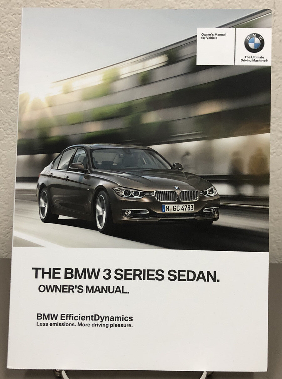 2015 BMW 3-Series Sedan Genuine OEM Owner's Manual Set w/Navigation & BMW Case