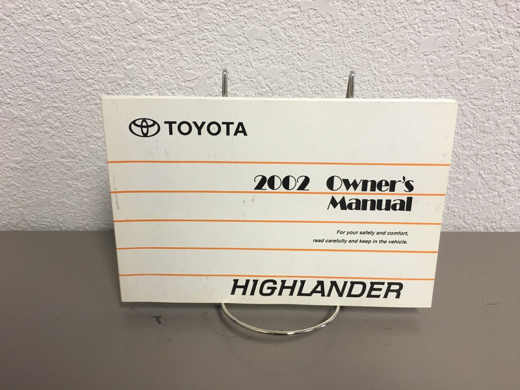 2002 Toyota Highlander Genuine OEM Owner's Manual Set w/Toyota Case-Free Ship!