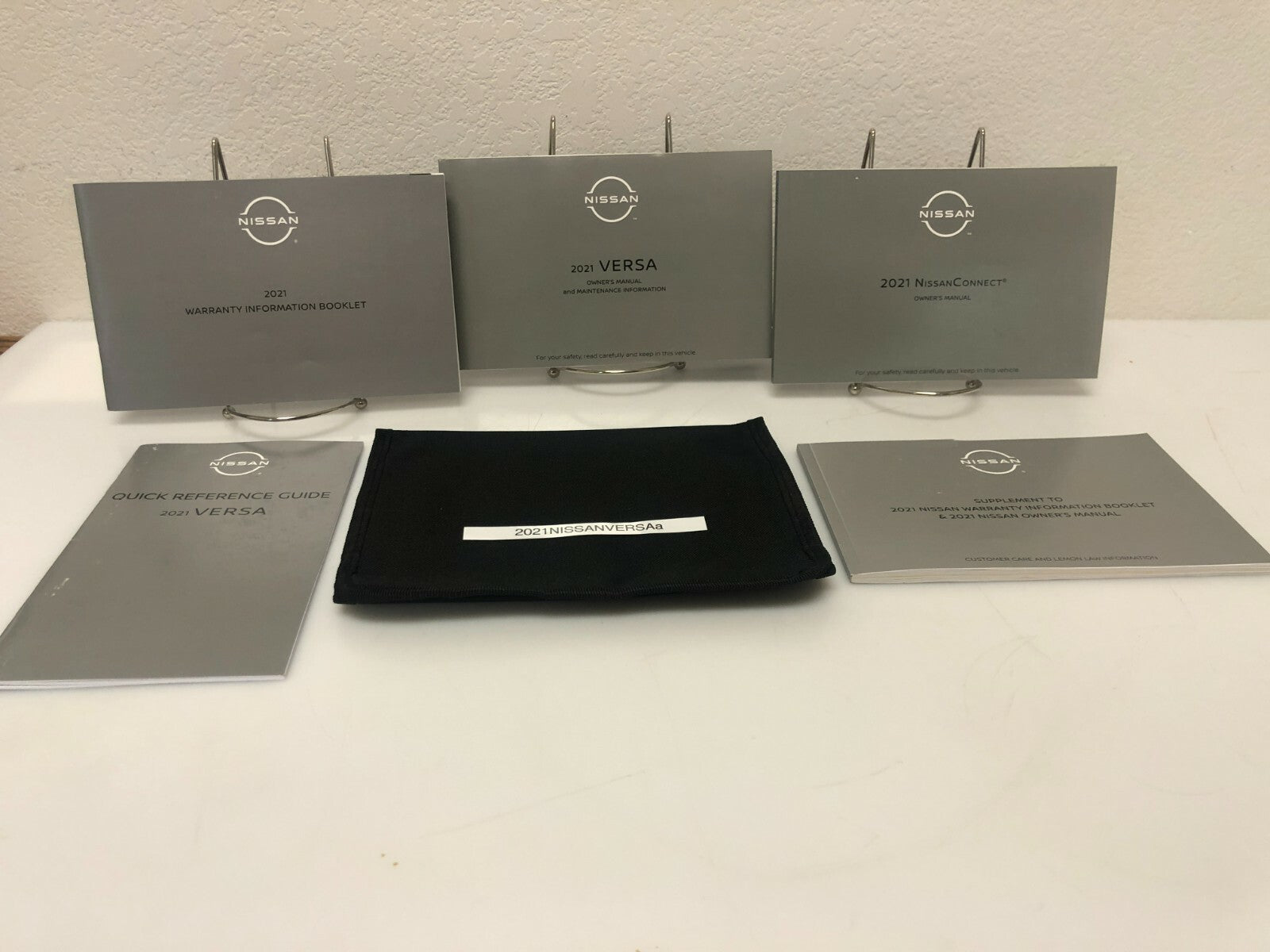 2021 Nissan Versa  OEM Owner's Manual Set W/Black Case, Free Shipping