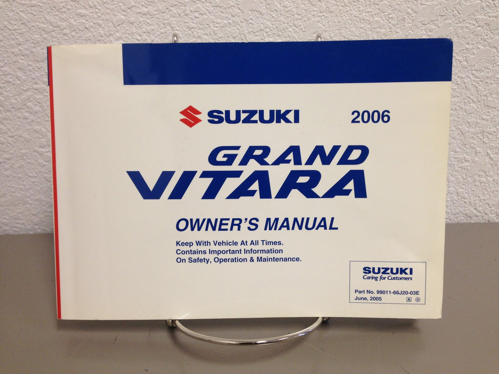 2006 Suzuki Grand Vitara Genuine OEM Owner's Manual w/ Supplements & Case