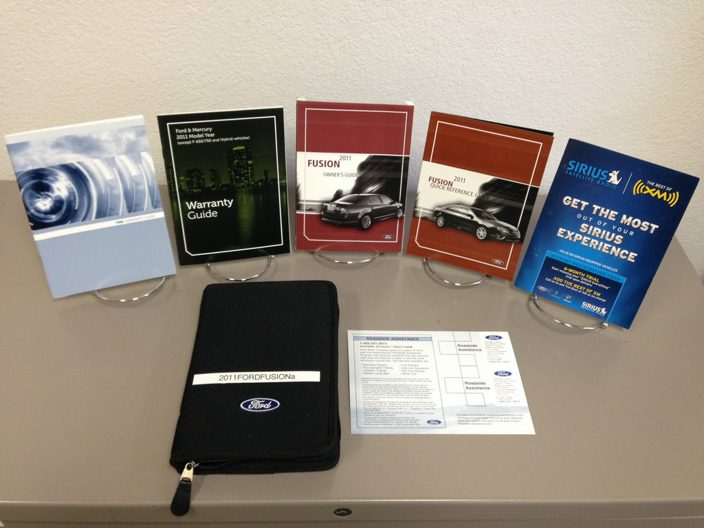 2011 Ford Fusion Genuine OEM Owner's Manual Set w/Ford Case--Free Shipping!!!