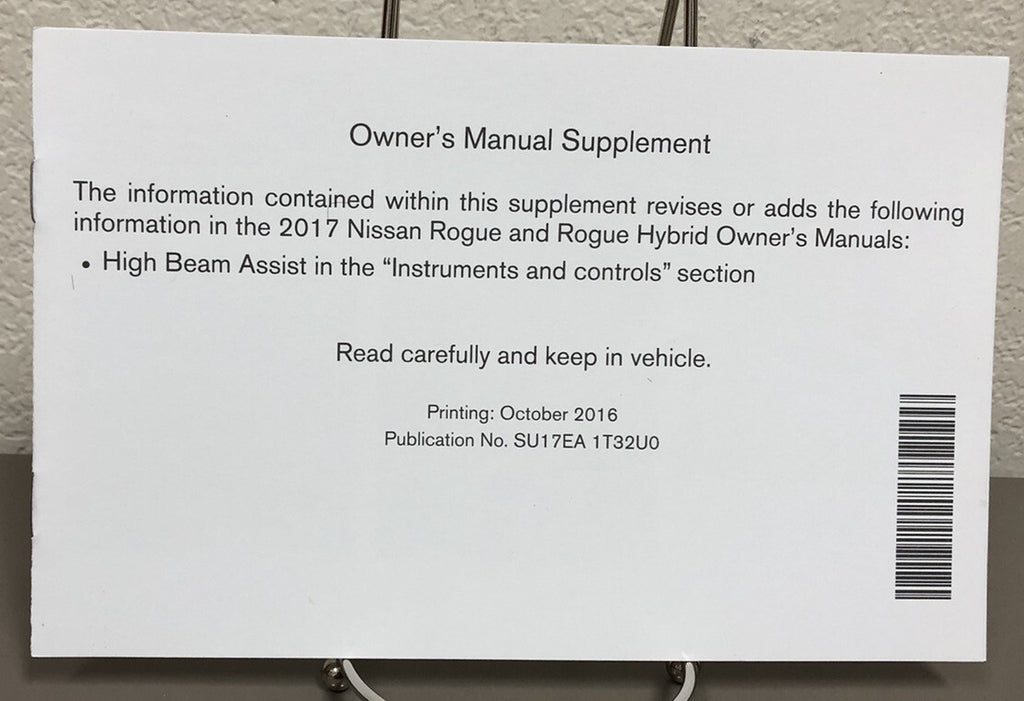2017 Nissan Rogue Genuine OEM Owner's Manual Set with Protective Nissan Case