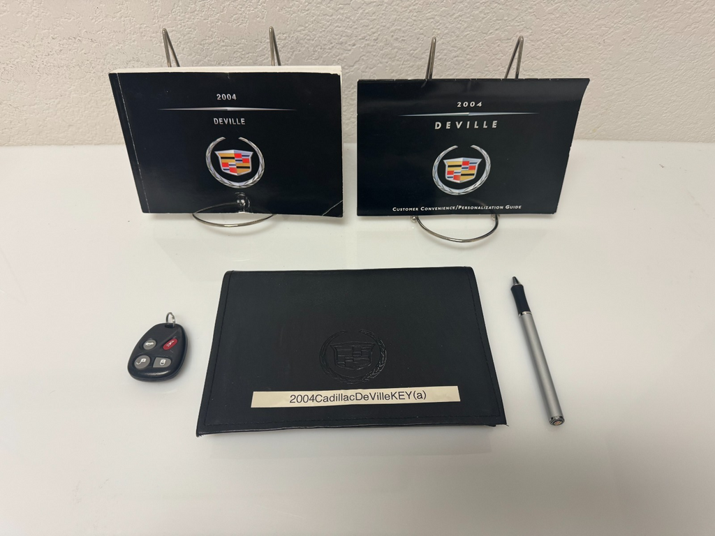 2004 Cadillac DeVille Genuine Factory Owner's Manual Set w/Bonus Key Fob & Pen