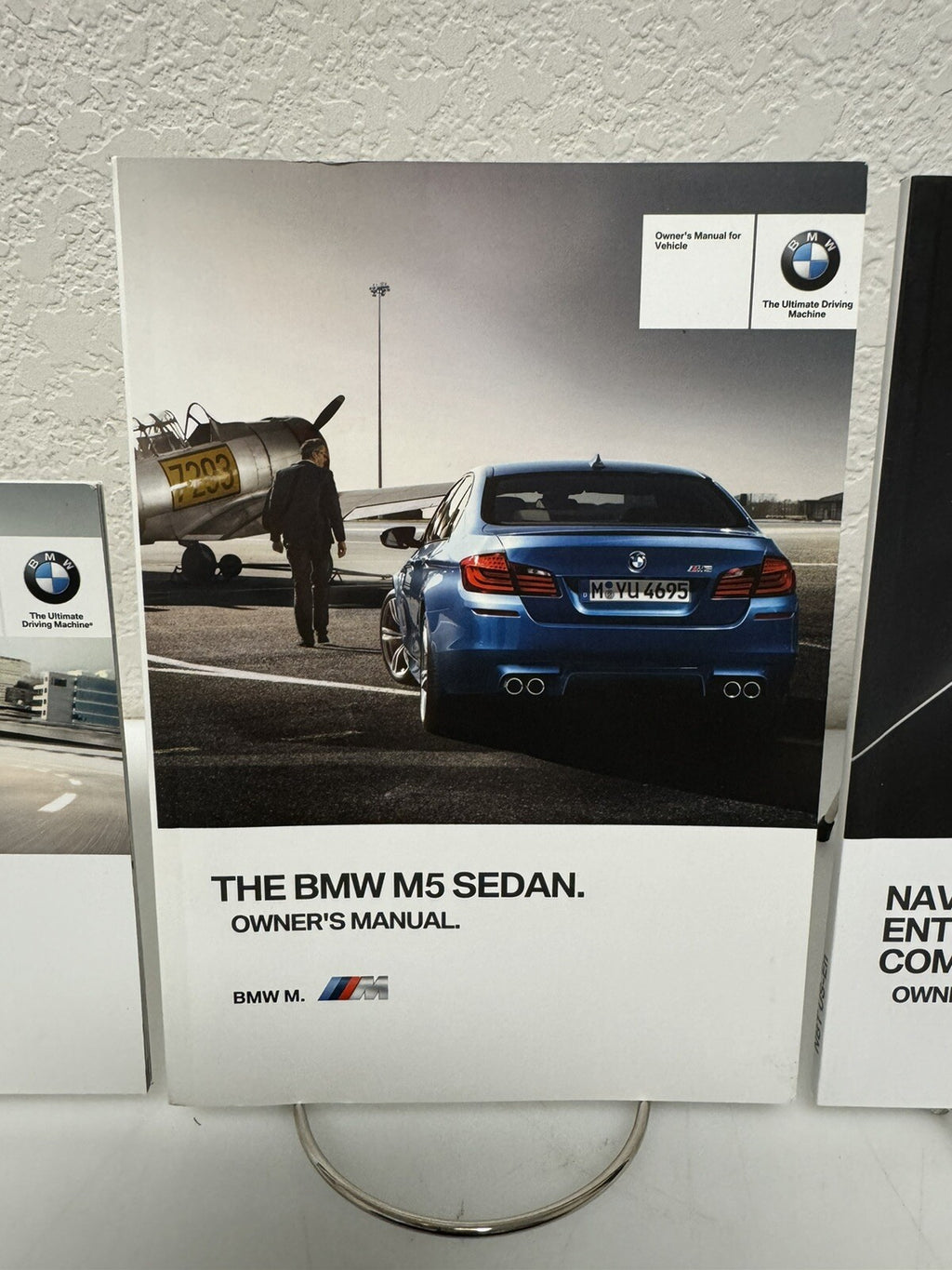 2013 BMW M5 Sedan Genuine OEM Owner's Manual Set w/Navigation and BMW "M" Case