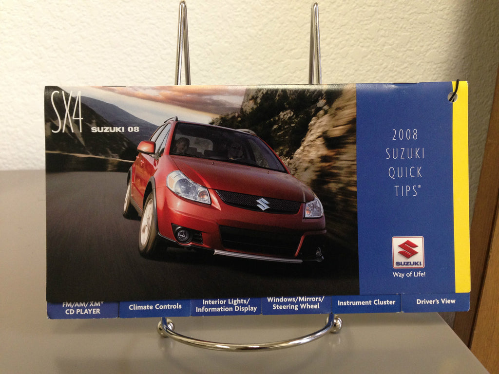2008 Suzuki SX4 OEM Owner's Manual Set w/ Supplements & Case - Free Shipping!