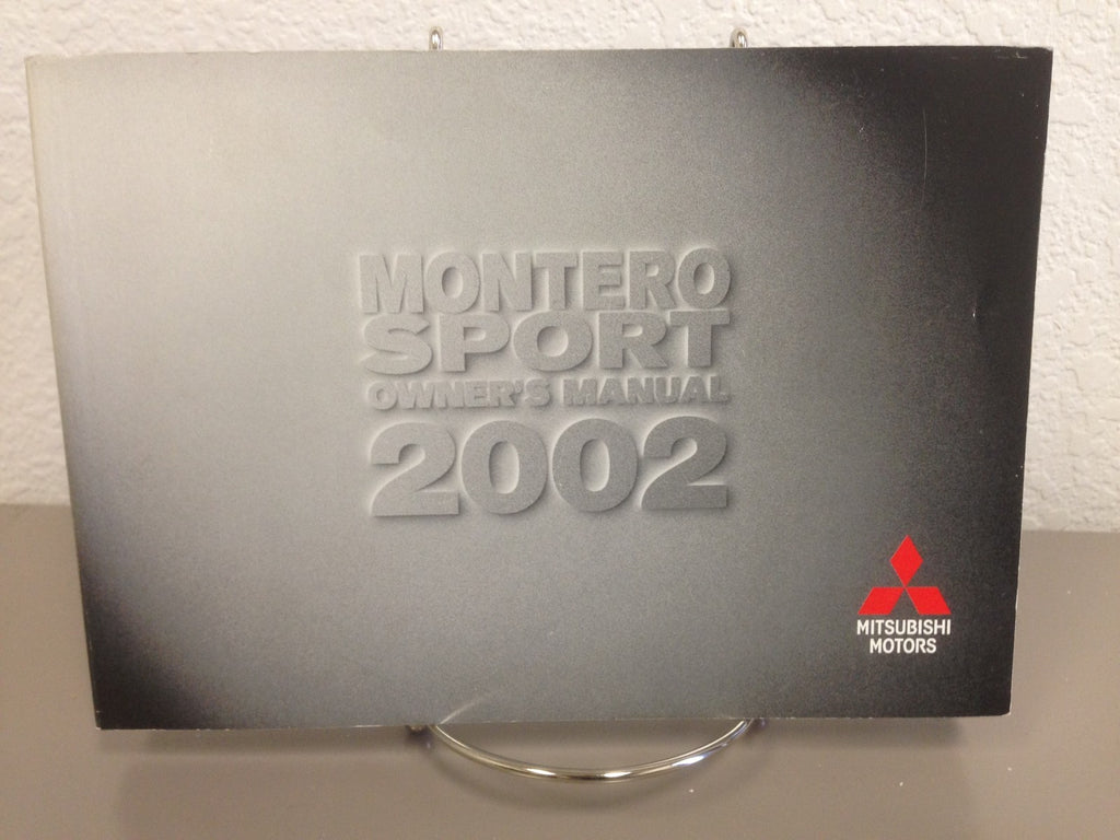 2002 Mitsubishi Montero Sport Genuine OEM Owner's Manual Set w/Case--Ships Free!