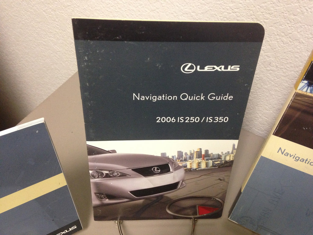 2006 LEXUS IS 350 IS 250 OEM Owner's Manual Set w/Navigation Manual & Lexus Case