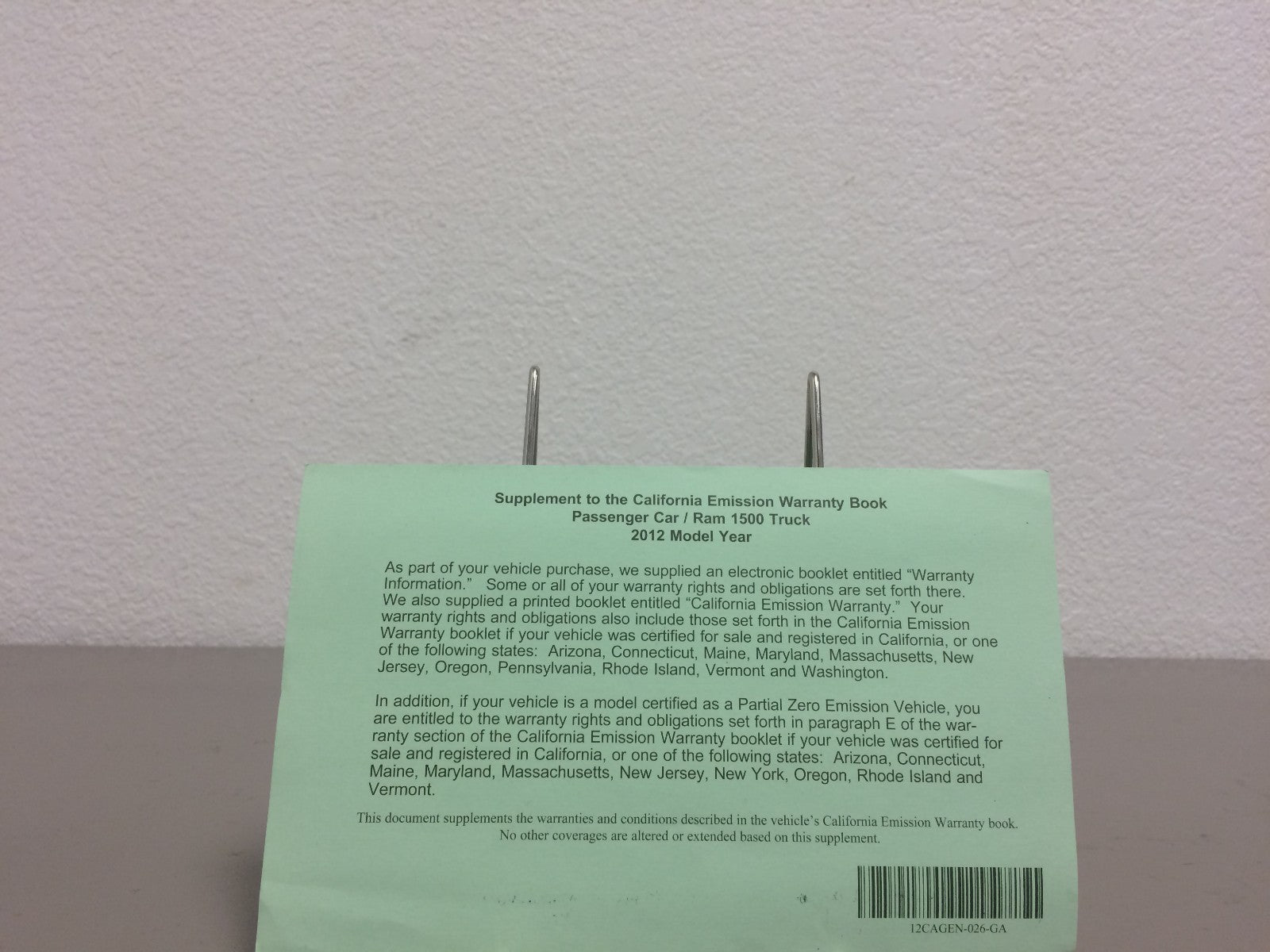 2012 Dodge Grand Caravan Genuine OEM Owner's Manual Set with Case-Free Shipping!