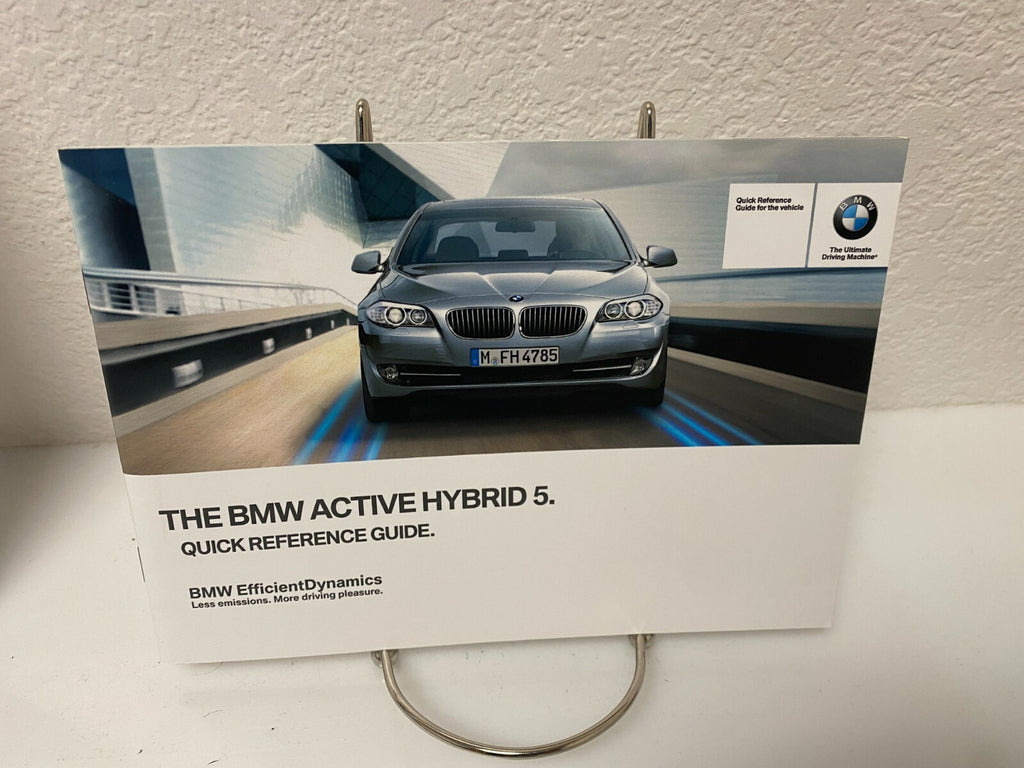 2013 BMW Active Hybrid 5 OEM Owner's Manual w/Case --- Free shipping!!!